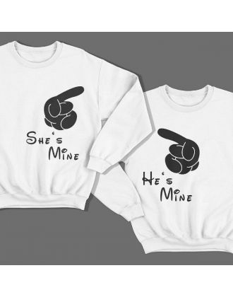Парные свитшоты для влюбленных "She's mine (Она моя)" Парные свитшоты для влюбленных "She's mine (Она моя)"